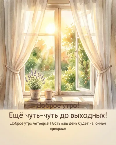 Доброе утро! Ещё чуть-чуть до выходных! — morning sun 04